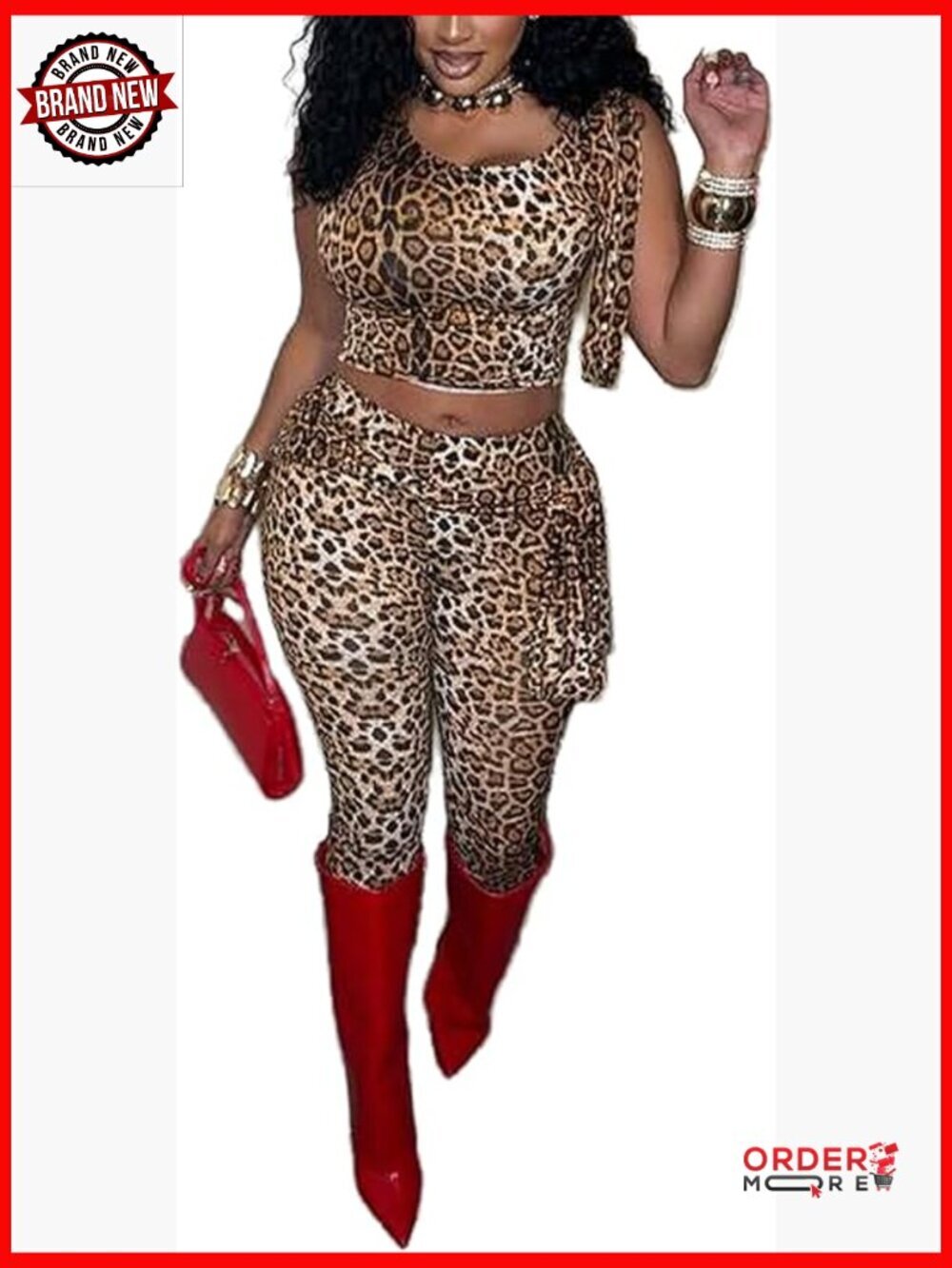 Women's 2 Piece Track Set Sleeveless Crop Top & Bodycon Pant Y2K Club Outfit